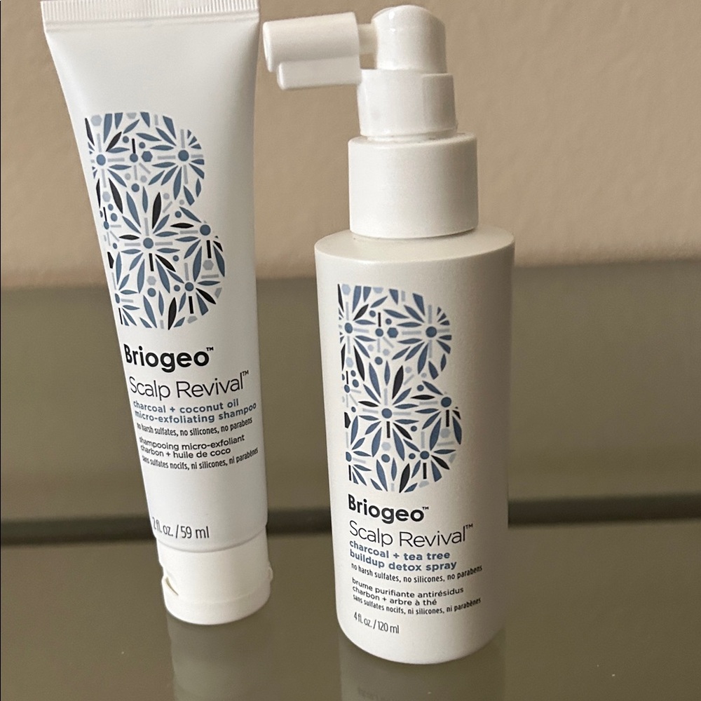 Briogeo Scalp Revival Charcoal & Coconut Exfoliating Shampoo and Detox Spray